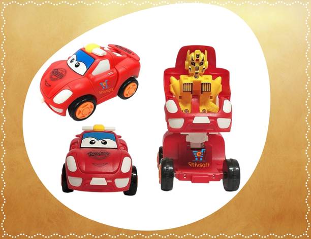 Ya Qi Li FK_Racing Friction_Transformer Toy_Car Convert from CAR to Robot_Push n go__87