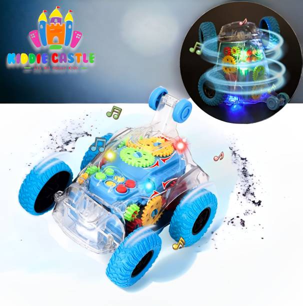 Kiddie Castle 360° Rotating Stunt Car With Light and Music