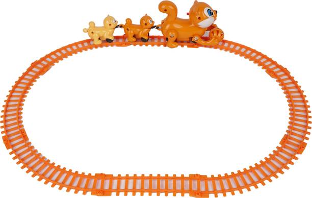 asian Sqirrel Train Toy Set with Tracks – Electric Train for Kids 6+ Years