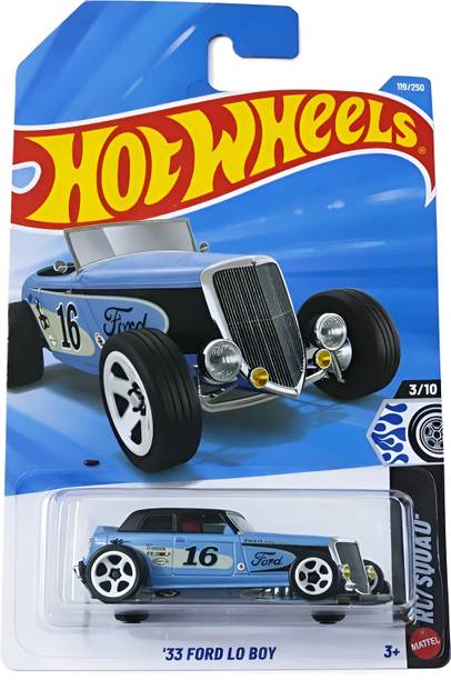 HOT WHEELS Premium 1:64 33 Ford Lo Boy Diecast Car - High-Detail Metal Collection car