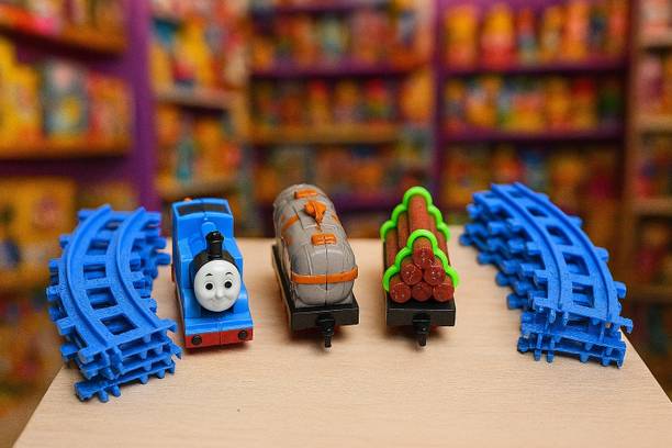 Siliguri Toy Zone Smiley Express Electric Train Engine with Cargo Coaches and Track Set for Kids