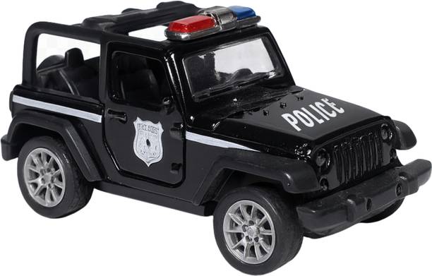 speedyz DIE CAST JEEP CAR POLICE 1:32 PULLBACK OPENING DOOR