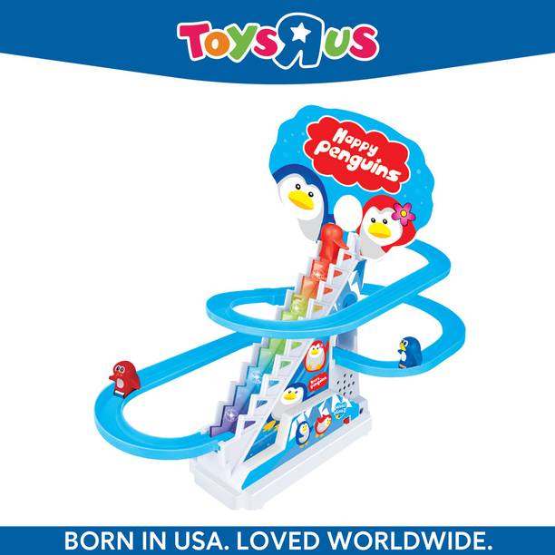 Toys R Us Fastlane Track Set Happy Penguin With Lights & Music - Make In India
