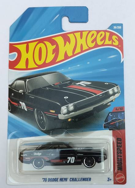 HOT WHEELS NIGHTSPEED 4/10 70DODGE HEMI CHALLENGER TOY CAR