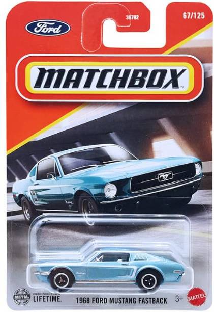 MATCHBOX 1968 Ford Mustang Fastback 1:64 Die-Cast Toy Car Collectible Model & Case