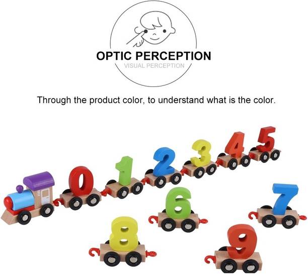 Zuuluzrs Educational Digital Wooden Train Set for Boys and Girls Learning