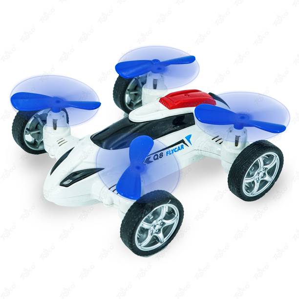 Toyco Quadcopter Friction Powered Drone Car Toy for Kids ( No Batteries Required )