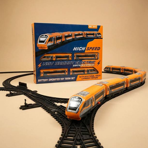Toyterra Vande Bharat Saffron Train Set 23 Pcs for Kids 3+ Years