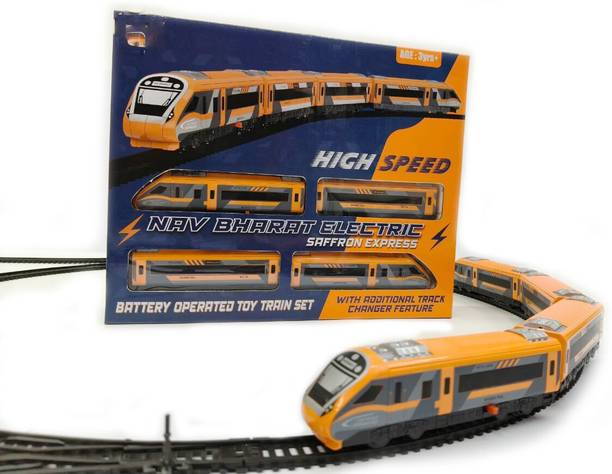 SABIRAT Nav Bharat Electric Train 23 Pc Set with Track Changer & Best Graphics Body