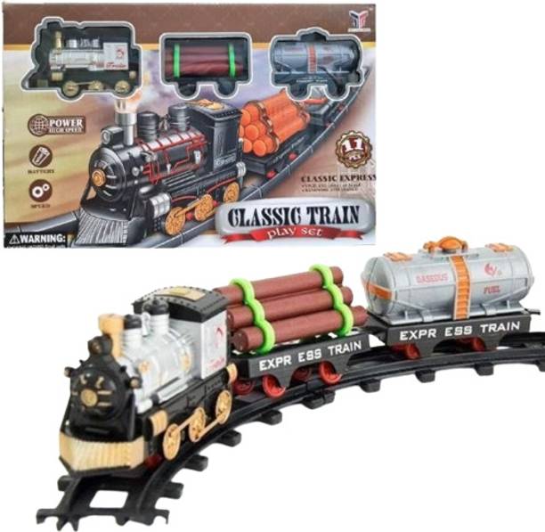 Bestie Toys Classic Train Play Set Power High Speed Train Railway Track Set