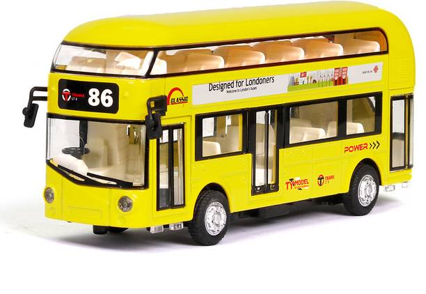 DEZICON Die-cast Metal Alloy London Long Bus Double Decker Bus DZE