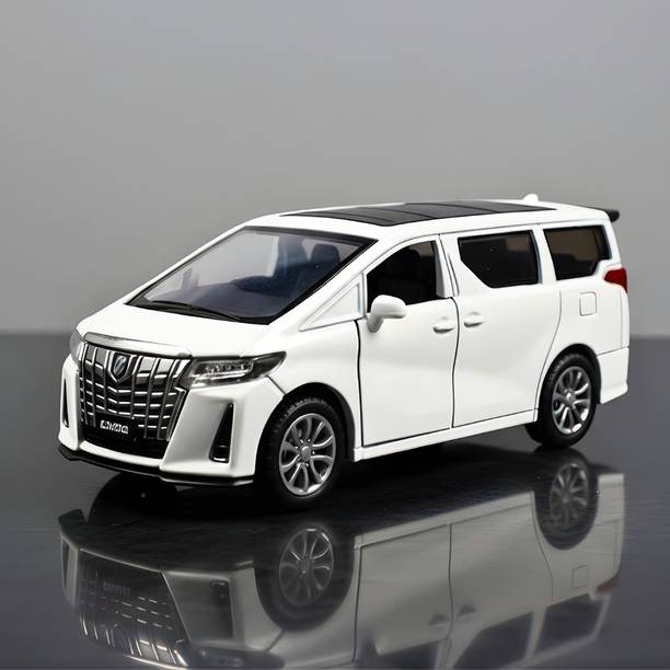 Aganta 1:36 Alphard Model Car Light & Sound Alloy Metal Pullback Toy car Openable Door