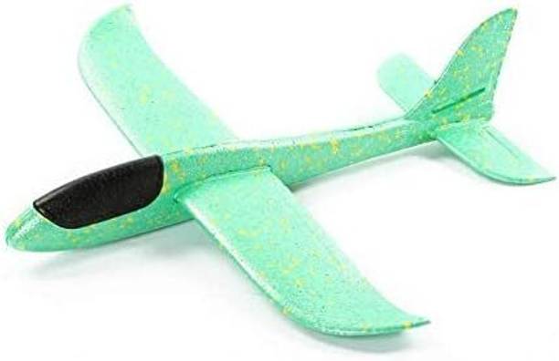 IndusBay Foam Glider Plane Toy 17.5 inch Throwing Airplane with Dual Flight Mode Gift kid