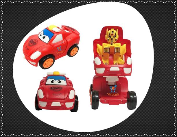 Ya Qi Li FK_Racing Friction_Transformer Toy_Car Convert from CAR to Robot_Push n go__8