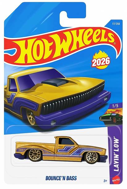HOT WHEELS C4982 BOUNCE N BASS LAYIN LOW TOY CAR