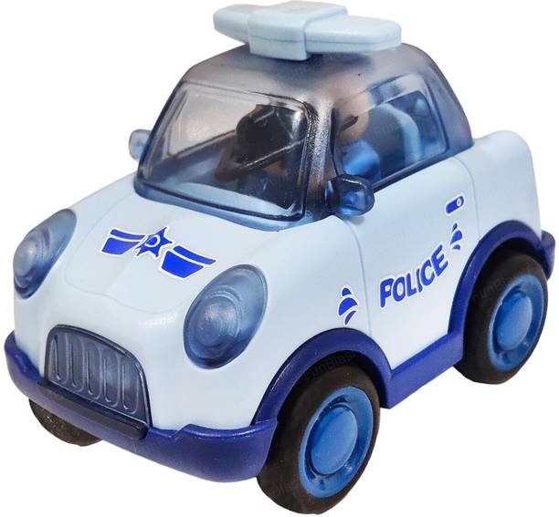 FunBlast Car Toys for Kids – Police Car for Kids, Friction Power Cars with DIY Mini Robot