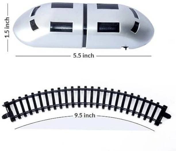 SARASI Electric Toy Train Set with Track | Battery Operated, Sound & Lights,