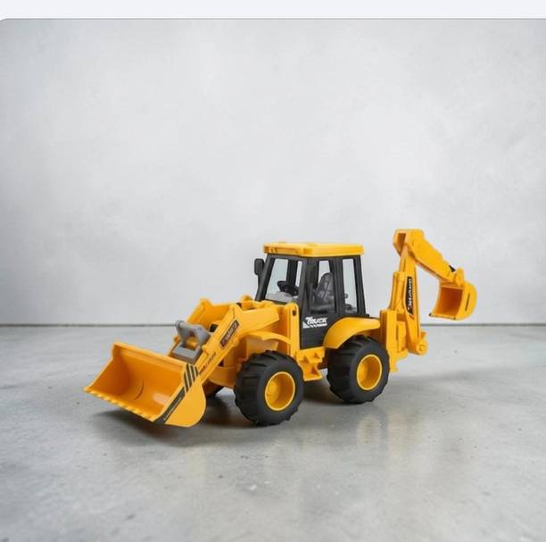 SBE 2 in 1 Kids STEM Site Construction Toy Truck Pull Back Model Set