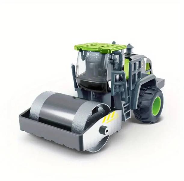 SHIPEASE Friction Power Excavator Construction Truck Engineering Road roller Toy for Kids