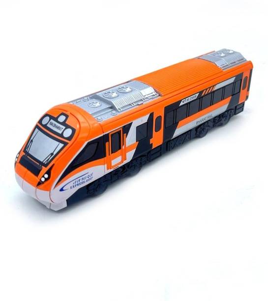 Mahadev ji Train toy Pullback Toy Train Nav Bharat Express for 3Y+ Multi Colour