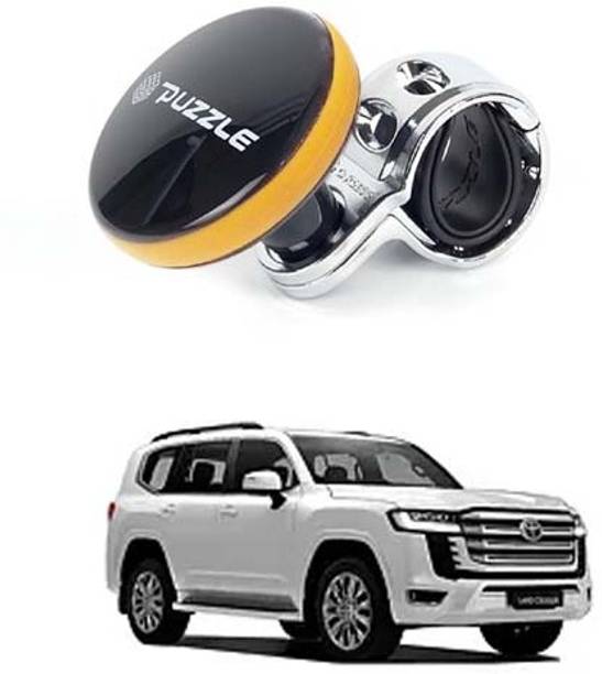 Motopex Puzzle 360 Degree Car Steering Knob For Toyota Land Cruiser-Yellow Vehicle Steering Wheel For Cars, Heavy Vehicles