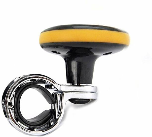 Motopex Puzzle 360 Degree Car Steering Knob For Audi RS Q8-Yellow Vehicle Steering Wheel For Cars, Heavy Vehicles