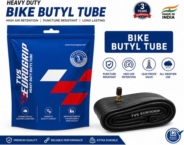 TVS Eurogrip 2.75-18 Butyl 2.75-18 Schrader Valve Tire Tube