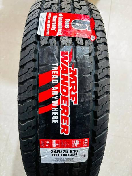 MRF 245/75R16 111T WANDERER TUBELES TYRE 4 Wheeler Tyre