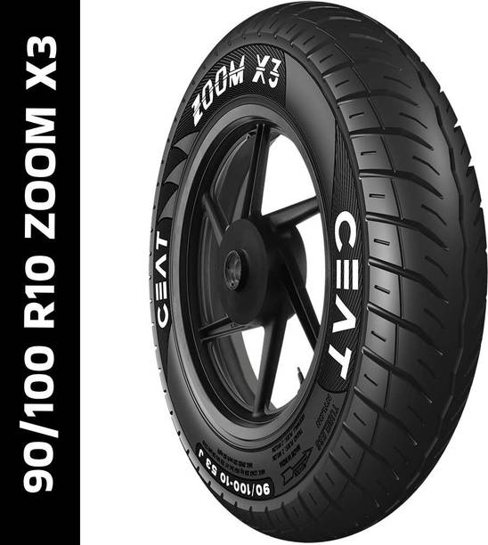 CEAT 90/100 R10 ZOOM X3 53J - Tubeless Tyre 2 Wheeler Tyre