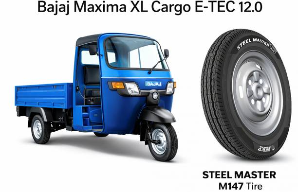 MRF 130/80R12 Steel Master M147 TL 3 Wheeler Tyre