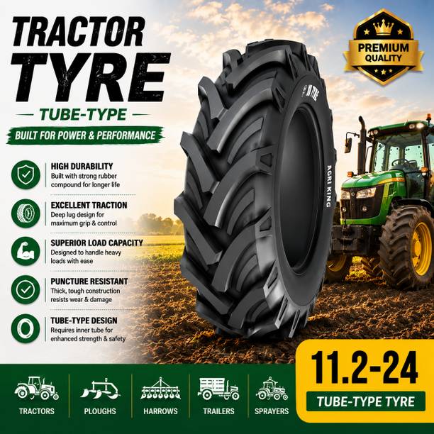 VK TYRE 11.2-24 Agri King tractor tyre(no tube in the package) 4 Wheeler Tyre