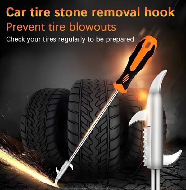 NAKODATRENDS Car Tire Stone Remover Tool, For Car & Bike Wheel Maintenance Pack of 1 Vehicle Tool Kit