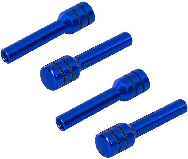 Auto MT 4PC BLUE Door Lock PIN Aluminum Car Door Lock Interior Decorative Universal Car Flywheel
