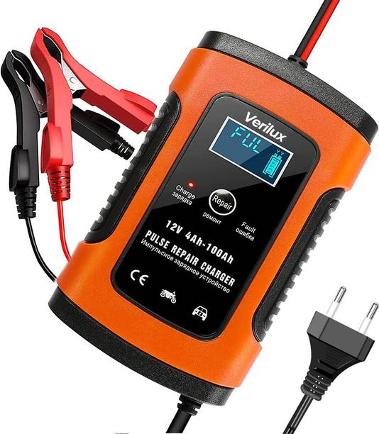 STHIRA Automatic 5A 12V Car Battery Charger Maintainer EU Plug Vehicle Tool Kit