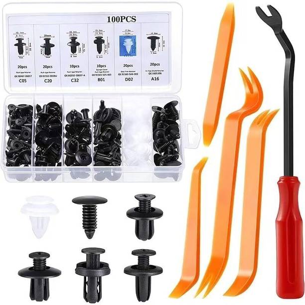 Aayal Enterprise Car Bumper Clips & 12 pcs Car Panel Removal Tool Vehicle Tool Kit