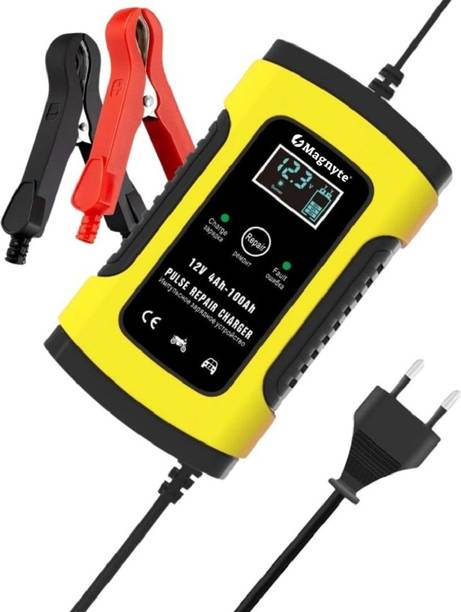 Magnyte Fully Automatic Fast Charging 5A 12V Battery Charger & Maintainer Vehicle Tool Kit