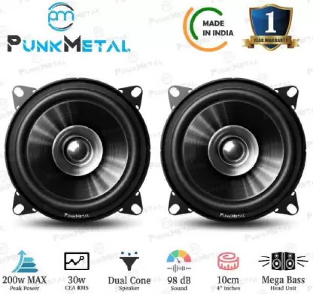 Airtree PunkMetal Dual Cone PM-41CX Coaxial Car Speaker (200 W) Vehicle Tool Roll