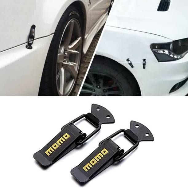 Motopex Metal Bumper Hook Lock Clip for Car Bumper Cap (Pack of 2)-06 Front and Rear Mount Towing Hook