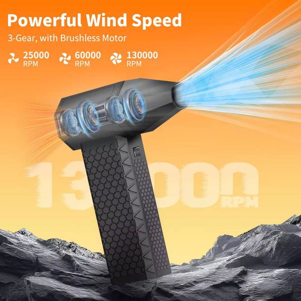VZOIR Turbo Jet Portable Air Cooler Fan with Type-C Charging Air Blower
