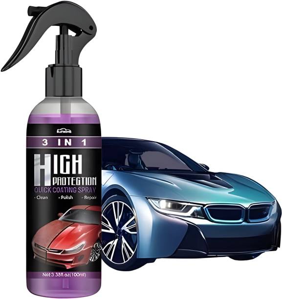 LootZoo 3 in 1 High Protection Quick Car Coating Spray, Car Polish & Shining Spray Car Washing Liquid