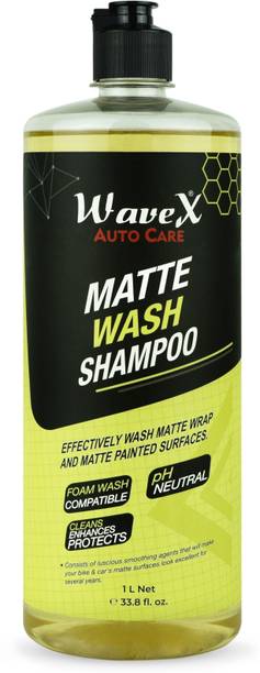 Wavex Matte Wash Bike And Car Shampoo 1 ltr | Foaming Shampoo For Matte Bikes and Cars| Car Washing Liquid