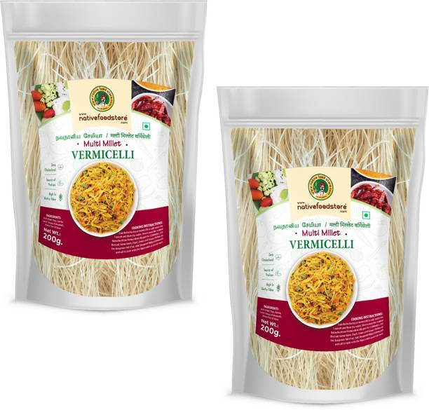 Nativefoodstore Millet -Combo Multi Millet -2pcs (200gms x 2) Vermicelli 10 g
