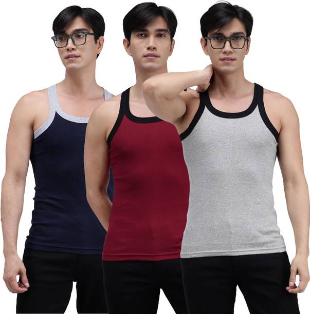 AMUL COMFY Pack of 3 Men Vest