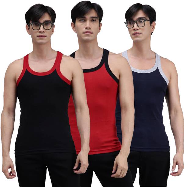 AMUL COMFY Pack of 3 Men Vest