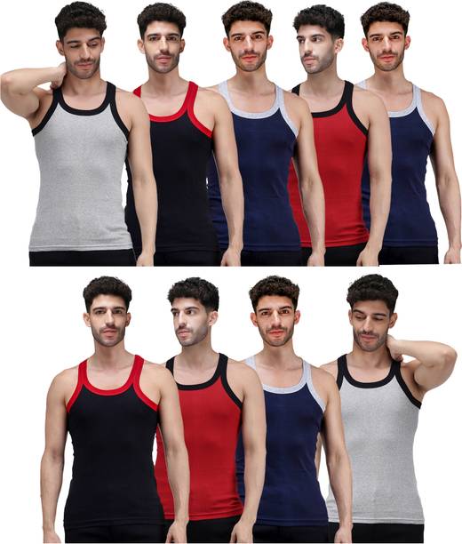 AMUL COMFY Pack of 9 Men Vest