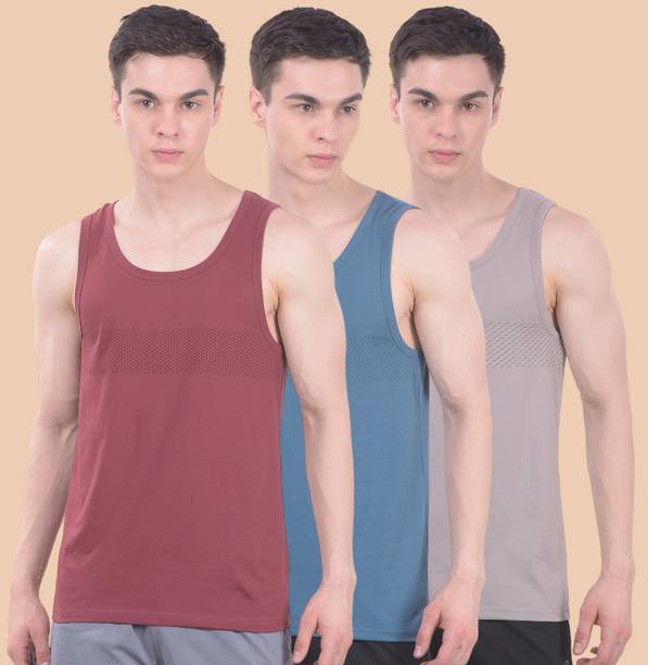 Dollar Pack of 3 Premium cotton rich fabric Printed Men Vest