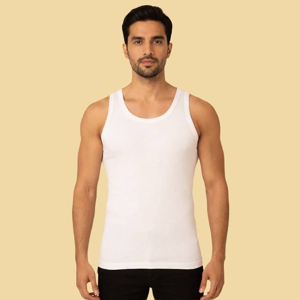 Men Solid Sleeveless Comfort Fit Vest Men Vest