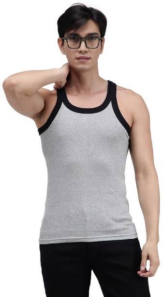 AMUL COMFY Vest Grey Melange Men Vest