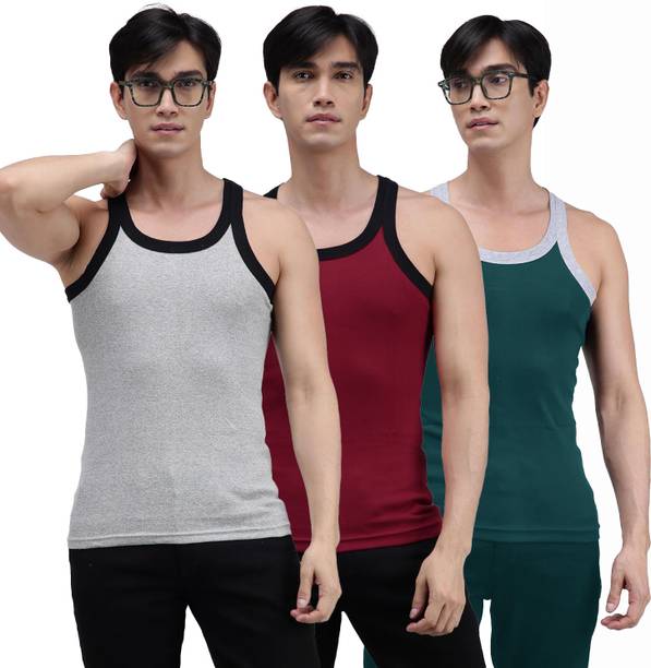 AMUL COMFY Pack of 3 Men Vest