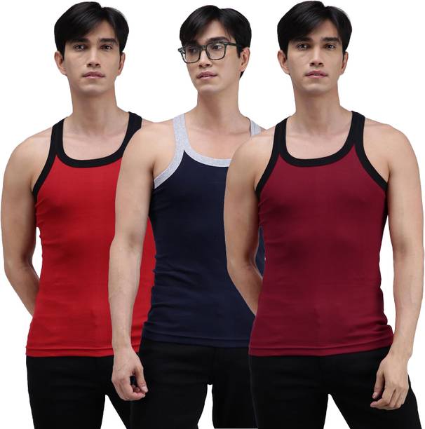 AMUL COMFY Pack of 3 Men Vest